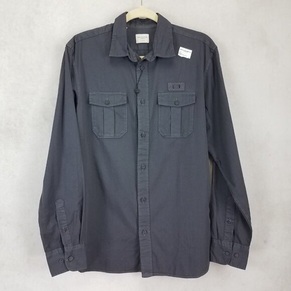 NEW Selected Homme Nordstrom Men's 15.75 Slim Fit Button-Down Long Sleeve Shirt
